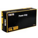 Abena THOR Power Grip nitrilinės vienkartinės pirštinės, labai stiprios, 6.5g, juodos (50vnt) - Image 3
