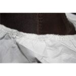 Antistatiniai vienkartiniai antbačiai, 55GSM PP, laminuoti, laidūs orui 5B/6B, balta (1 pora) - Image 2