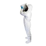 Vienkartinis neperšlampamas kombinezonas EKA 55 2626 su pėdom, 5B/6B, balta, XXXL - Image 2